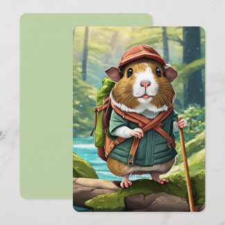 Invitation Wanderer de livre d'histoire, guinéen de randonneu