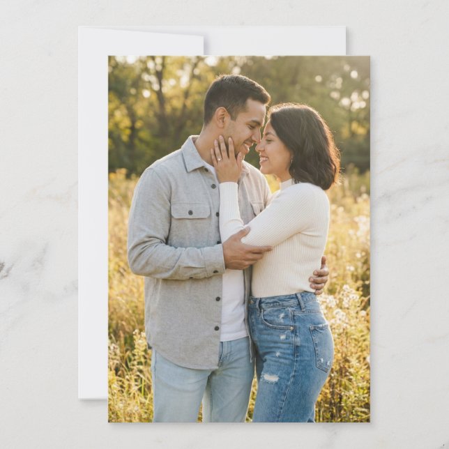 Invitation Warm Gray Casual Photo (Devant)