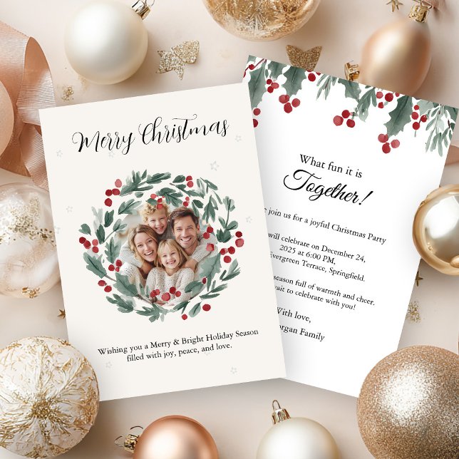 Invitation Warm Smiles Christmas (Créateur téléchargé)