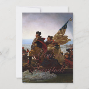 Invitation Washington traversant le Delaware Art