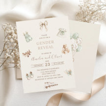 Watercolor Boho Nursery gender reveal baby shower