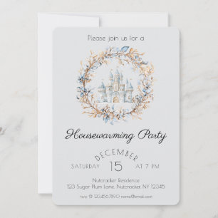 Invitation Watercolor Nutcracker Fête de réchauffement domest