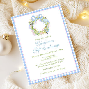 Invitation Watercolor Nutcracker Wreath