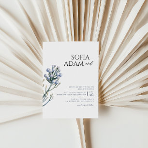 Invitation Watercolor Winter Floralr Wedding Party