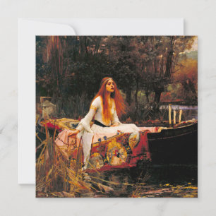 Invitation Waterhouse Lady of Shalott