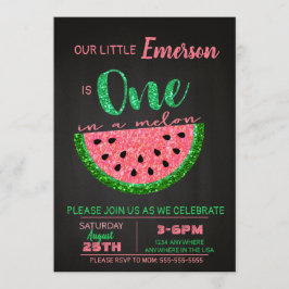 Invitation Watermelon, une Parties scintillant d'invitation à