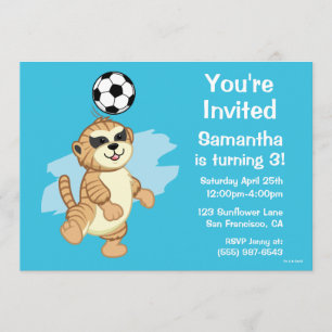Invitation Webkinz Meerkat Jouer au football