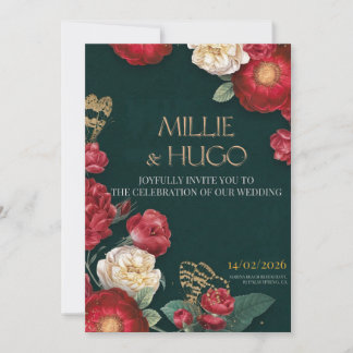 Invitation wedding flowers