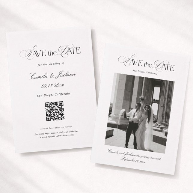 Invitation Wedding Save the Date Photo (Créateur téléchargé)