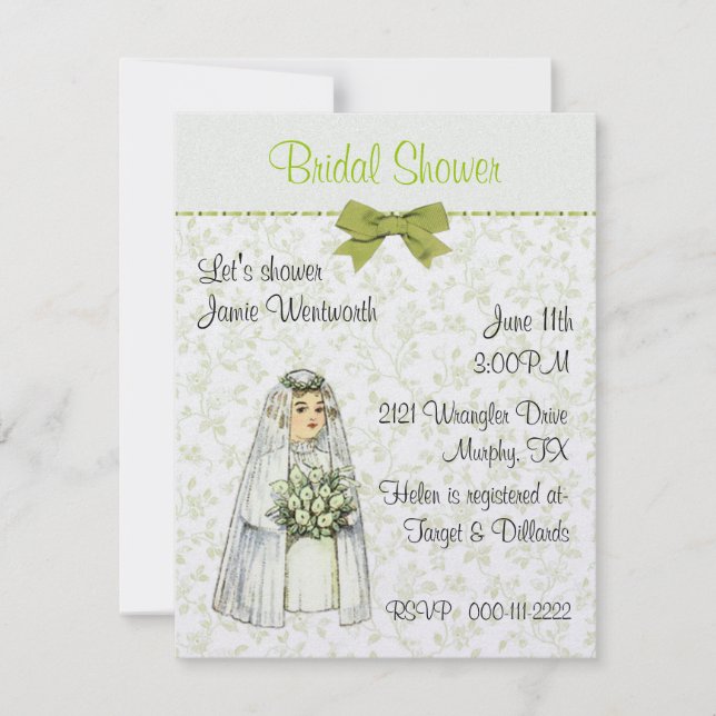 Invitation Wedding shower (Devant)
