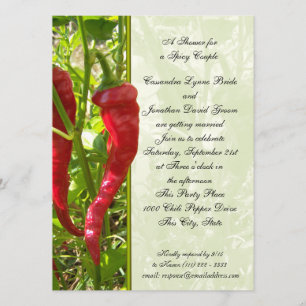 Invitation Wedding shower Chili Pepper