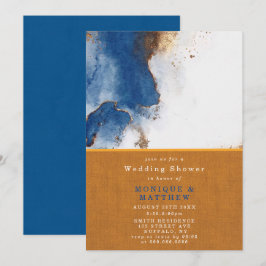 Invitation Wedding shower d'agent en cuivre rouill