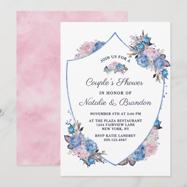 Invitation Wedding shower de Château de Charme parisien (Devant / Derrière)