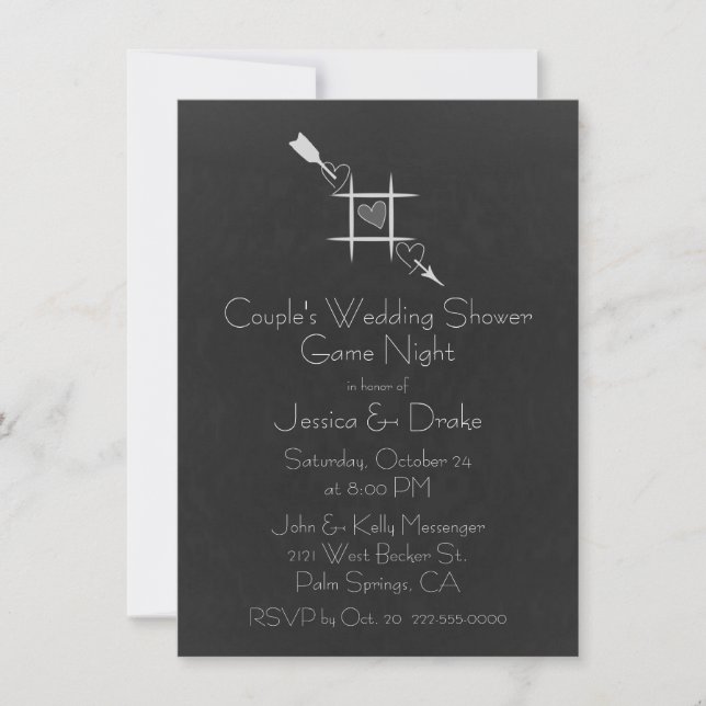 Invitation Wedding shower de Couple (Devant)