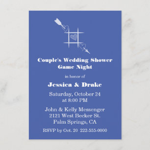 Invitation Wedding shower de Game Night Couple