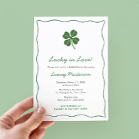 Wedding shower de Jour de la Saint Patrick moderne