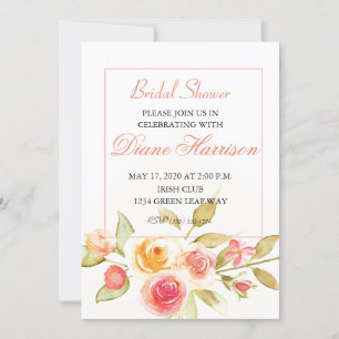 Invitation Wedding shower de la fête du jardin
