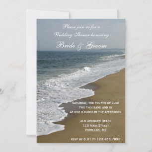 Invitation Wedding shower de plage et de plage