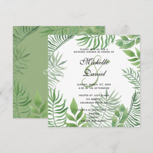 Invitation Wedding shower de remplissage aquarelle