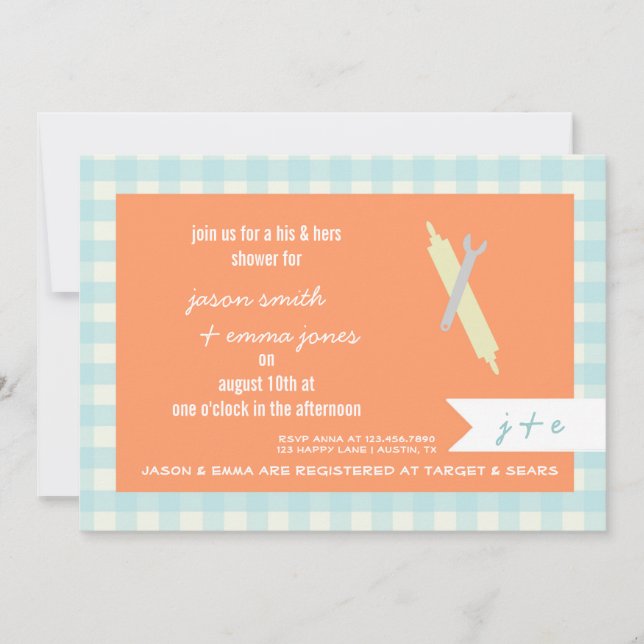 Invitation Wedding shower de Son & Son (Devant)