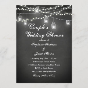 Invitation Wedding shower de tableau de bord des voyants de c