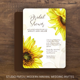Invitation Wedding shower de tournesol écossais