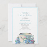 wedding shower d'enseignement vintage ou bleu fian