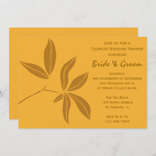 Invitation Wedding shower des congés d'automne