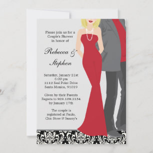 Invitation Wedding shower des couples