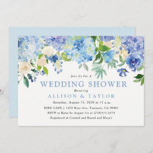Invitation Wedding shower des fleurs d'aquarelle b