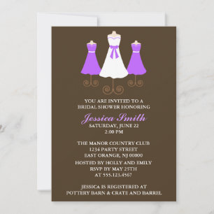 Invitation Wedding shower des mariées et des mariées