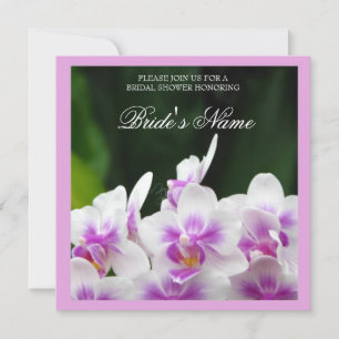 Invitation Wedding shower des orchidées