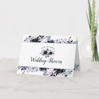 Wedding shower du couple bleu de la marine florale