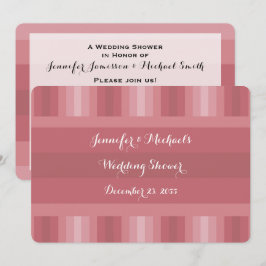 Invitation Wedding shower Dusty Rose