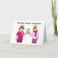 Invitation Wedding shower lesbienne.