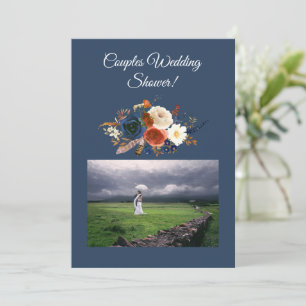 Invitation Wedding shower moderne en couple