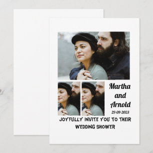 Invitation wedding shower personnalisée 3 Photo Co