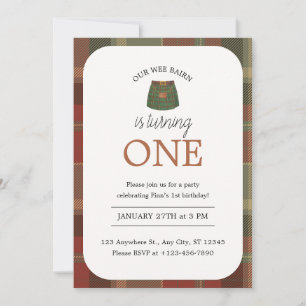 Invitation Wee Bairn Anniversaire