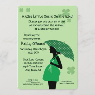 Invitation Wee Little One Baby shower Modèle d'invitation