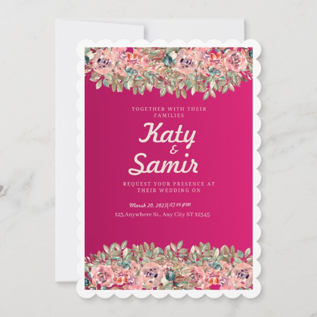 Invitation Weeding (Devant)