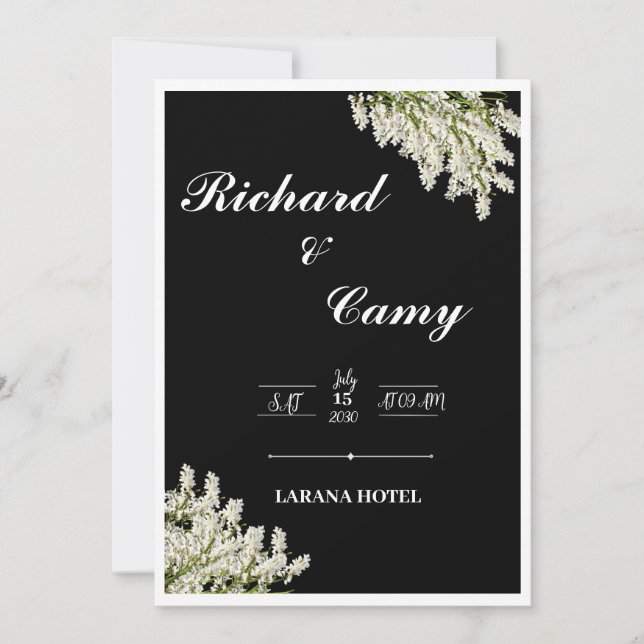 Invitation Weeding  (Devant)
