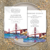 Week-end d'anniversaire aquarelle San Francisco