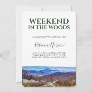 Invitation Week-end dans le Woods Bachelorette Party Invitati