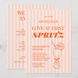 Invitation Week-end de fête de Bachelorette à l'Amour au Prem