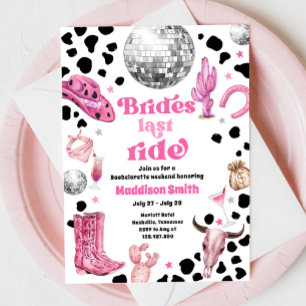 Invitation Week-end d'enterrement de vie de jeune fille Space