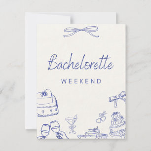 Invitation week-end enterrement de vie de jeune fi