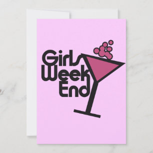 Invitation Week-end filles