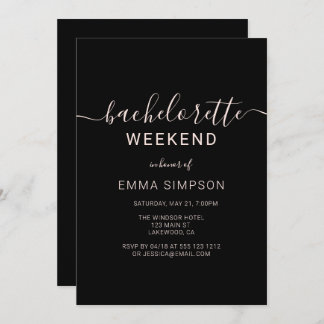 Invitation Week-end simple et moderne
