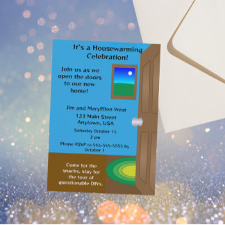 Invitation Welcome Home, Open Doors Housewarming