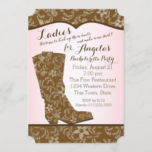 Invitation Western Boot